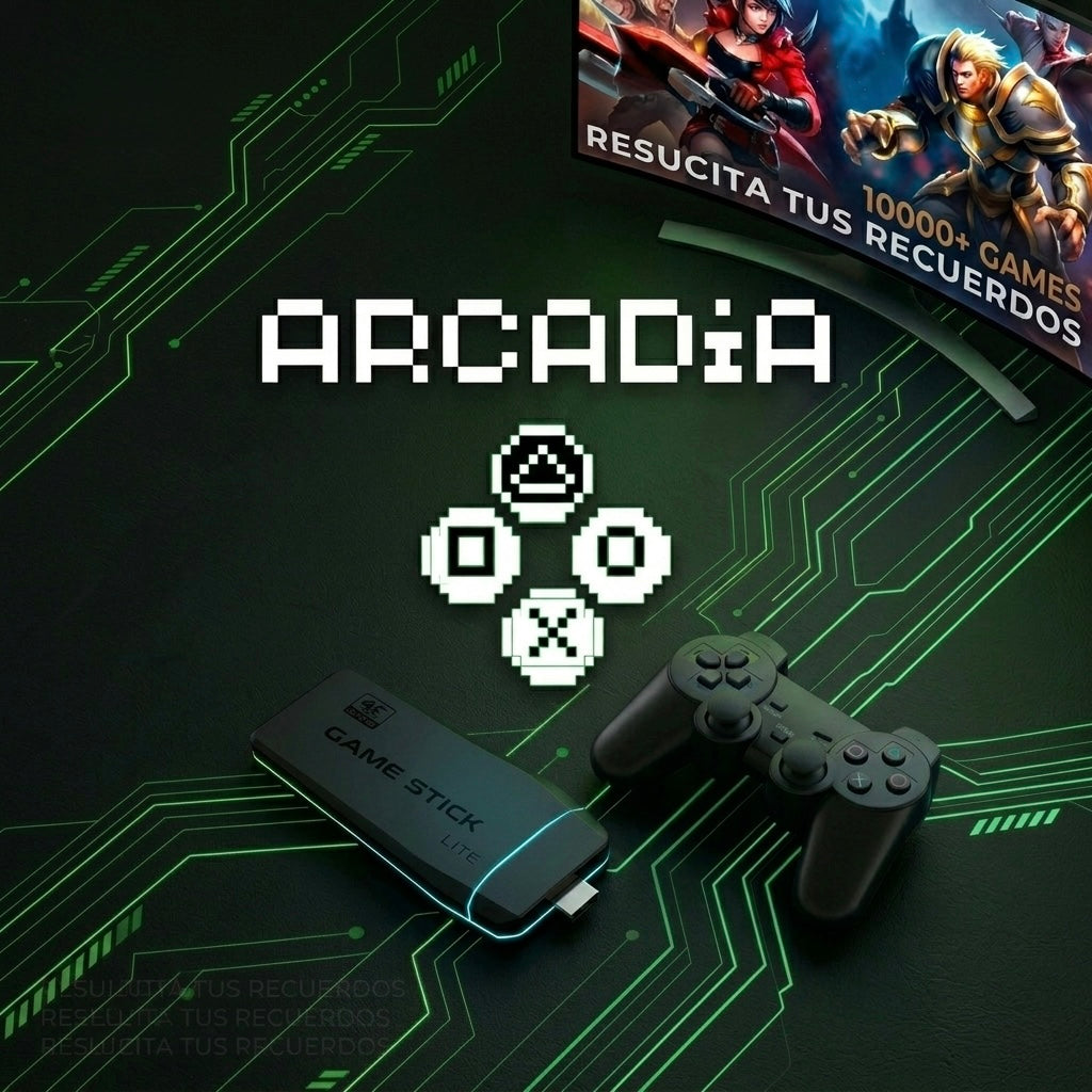 Consola Retro +10000 Juegos 4K Mandos Inalámbricos Game Stick