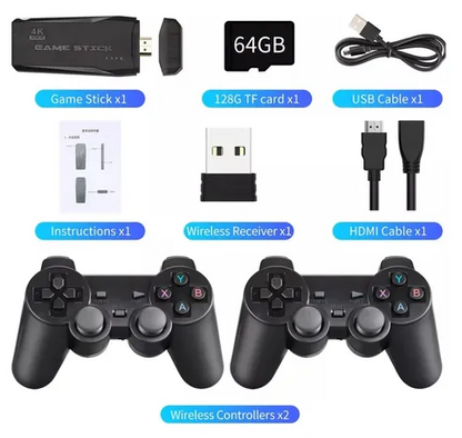 Consola Retro +10000 Juegos 4K Mandos Inalámbricos Game Stick