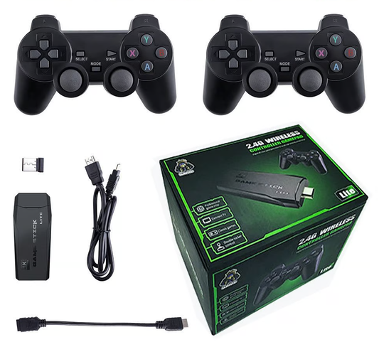 Consola Retro +10000 Juegos 4K Mandos Inalámbricos Game Stick